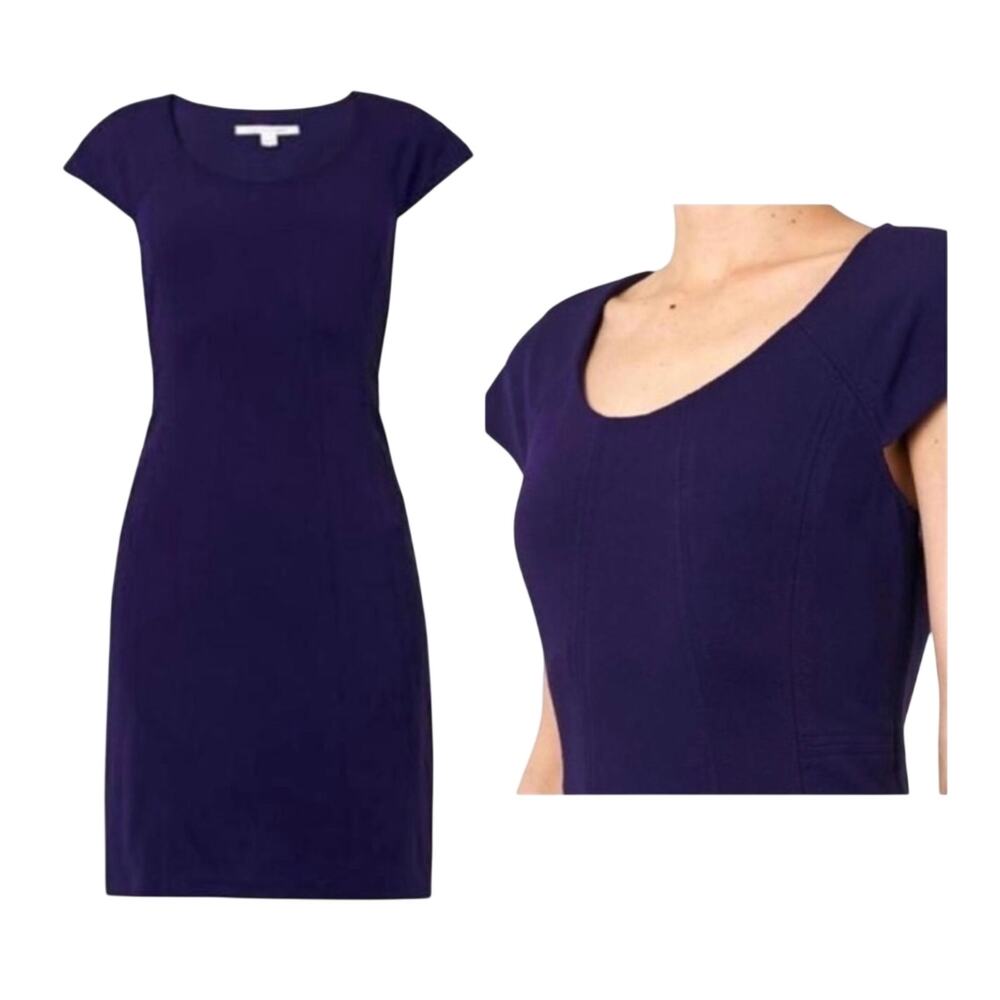 Diane Von Furstenberg Navy Haze Jersey April Dress Women's 14
